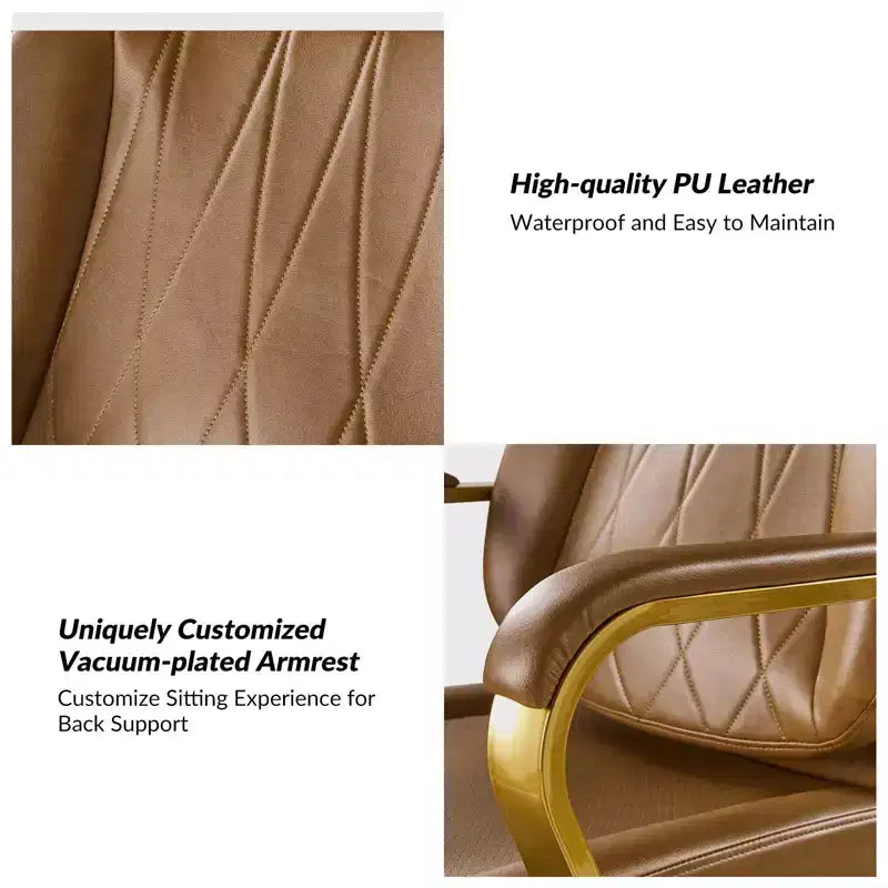 Chaise de bureau ergonomique pivotante à 360 degrés du milieu du siècle