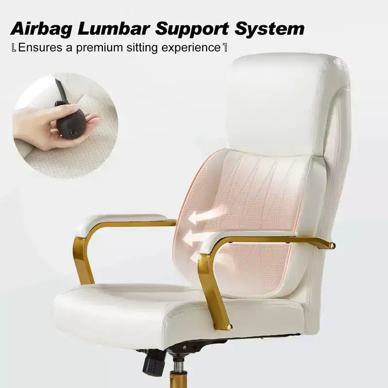 Chaise de bureau ergonomique pivotante à 360 degrés du milieu du siècle