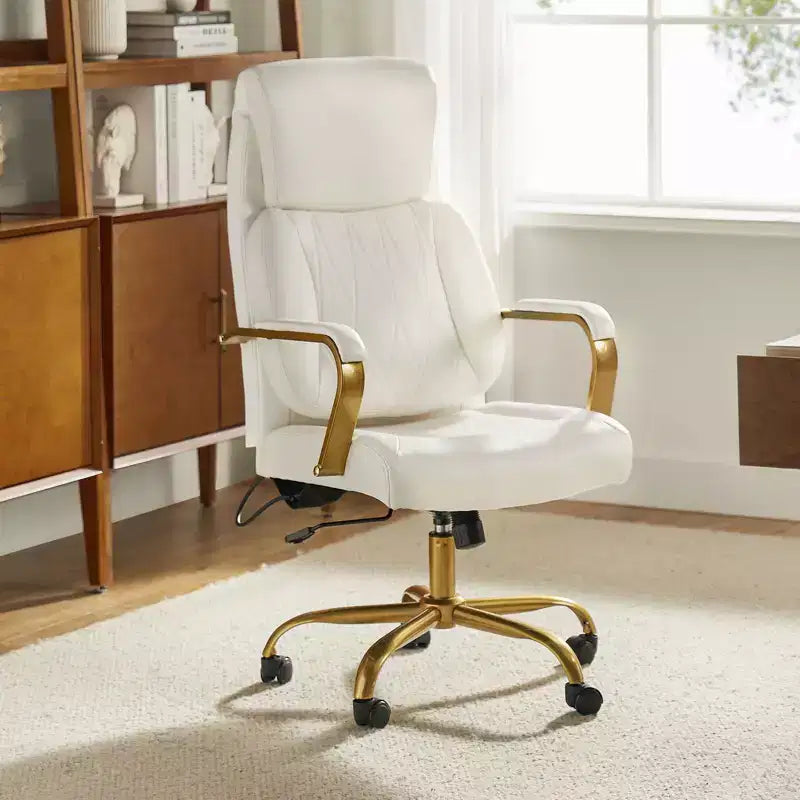 Chaise de bureau ergonomique pivotante à 360 degrés du milieu du siècle