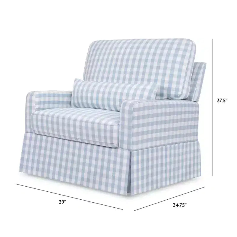 Fauteuil pivotant et planeur confortables avec dossier à oreiller