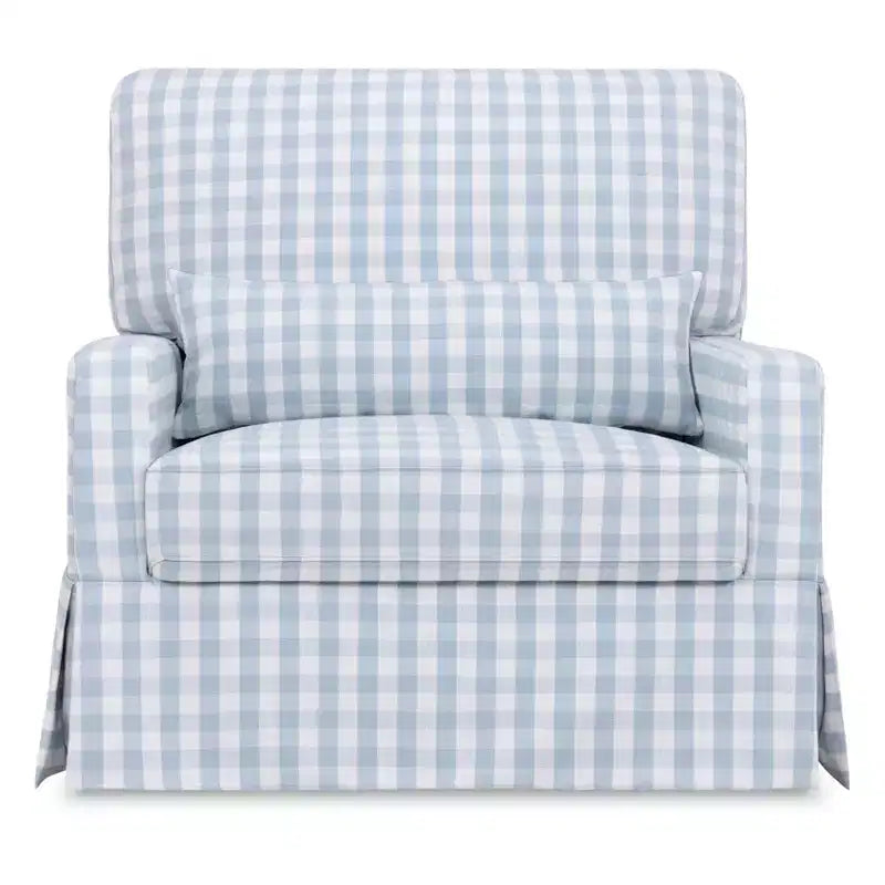 Fauteuil pivotant et planeur confortables avec dossier à oreiller