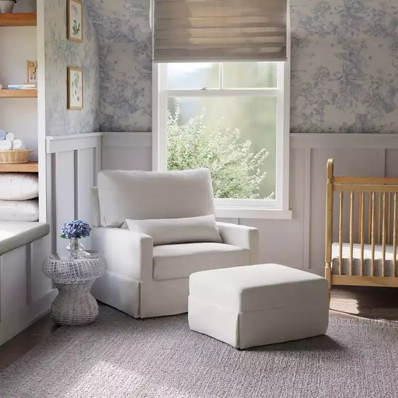 Fauteuil pivotant et planeur confortables avec dossier à oreiller