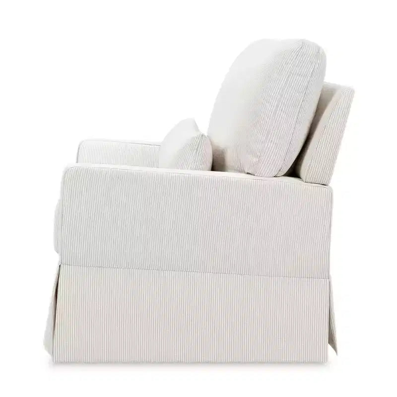 Fauteuil pivotant et planeur confortables avec dossier à oreiller
