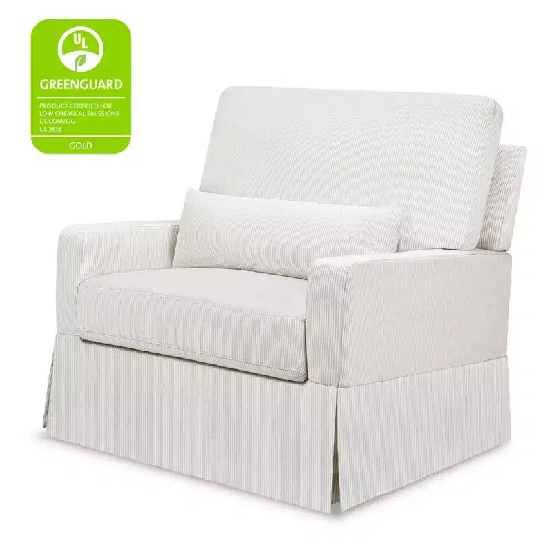 Fauteuil pivotant et planeur confortables avec dossier à oreiller