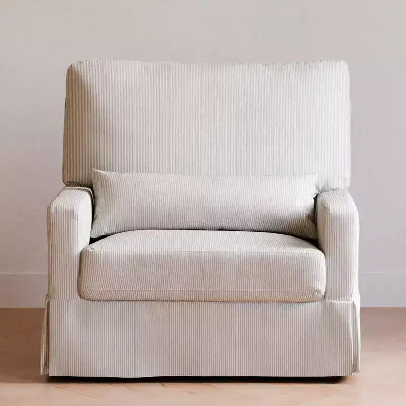 Fauteuil pivotant et planeur confortables avec dossier à oreiller