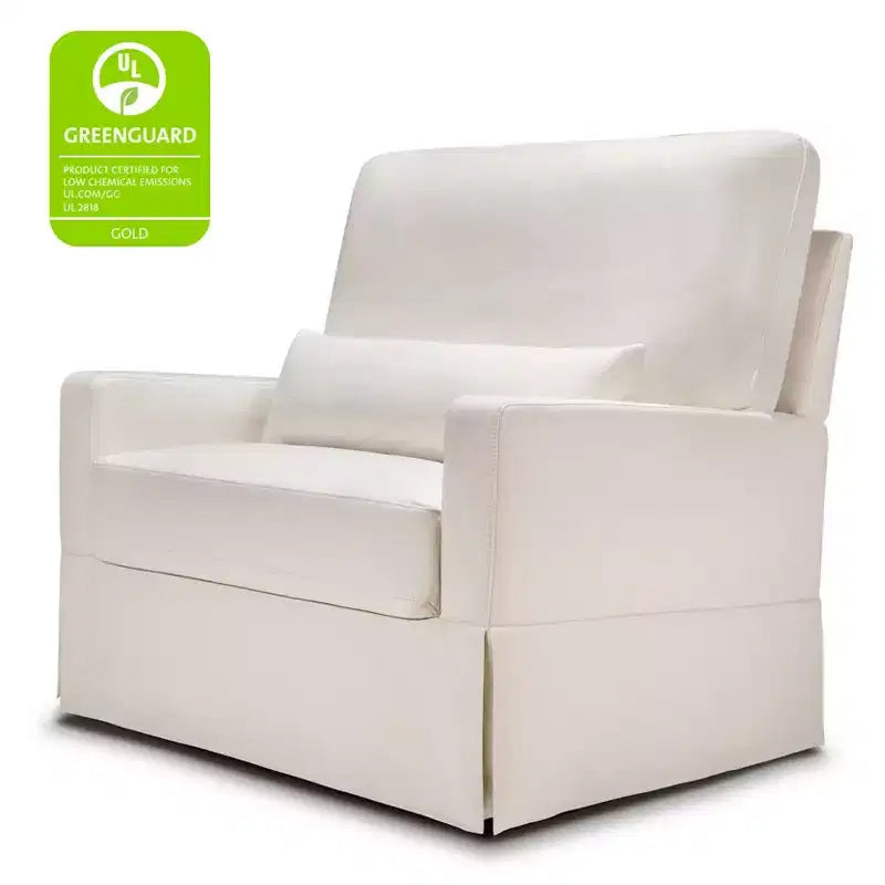 Fauteuil pivotant et planeur confortables avec dossier à oreiller
