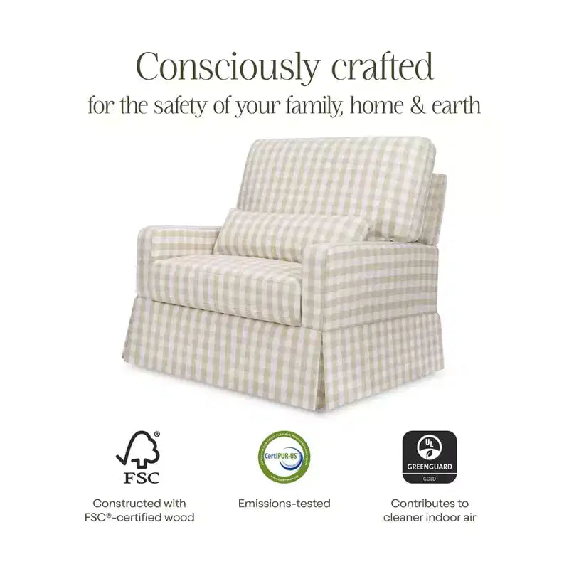 Fauteuil pivotant et planeur confortables avec dossier à oreiller