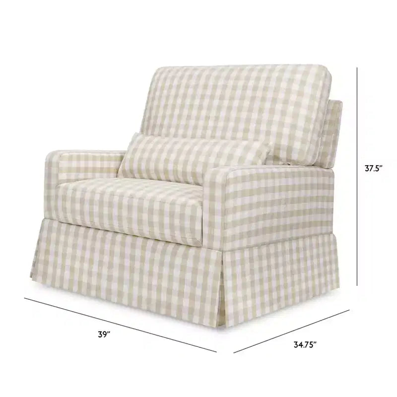 Fauteuil pivotant et planeur confortables avec dossier à oreiller