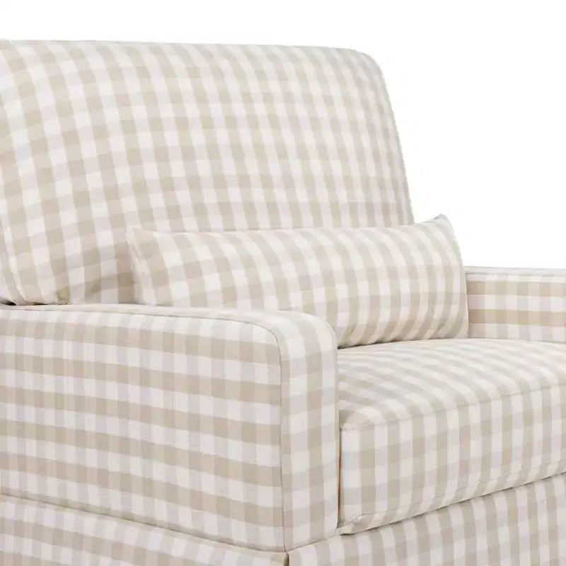 Fauteuil pivotant et planeur confortables avec dossier à oreiller