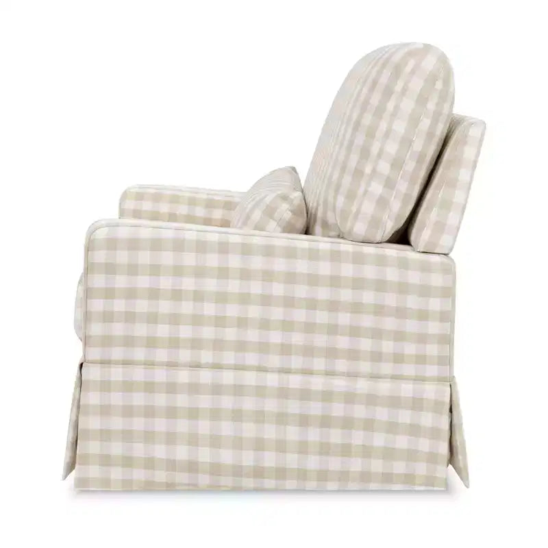 Fauteuil pivotant et planeur confortables avec dossier à oreiller