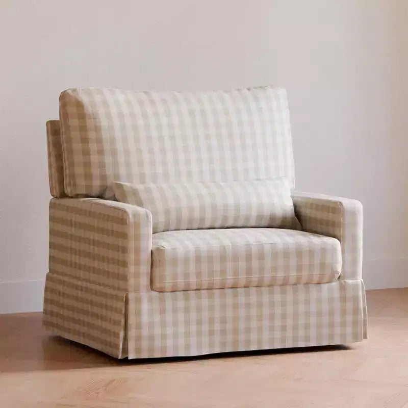 Fauteuil pivotant et planeur confortables avec dossier à oreiller
