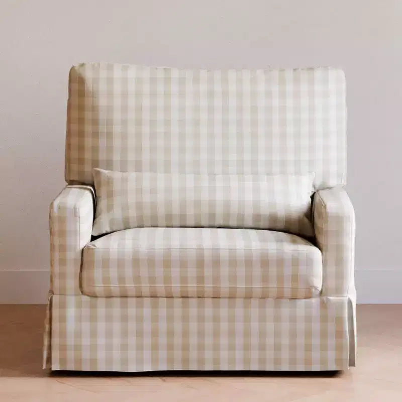 Fauteuil pivotant et planeur confortables avec dossier à oreiller