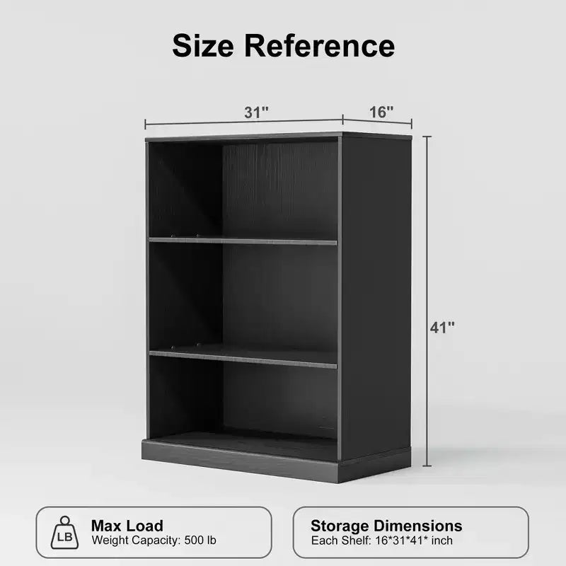 Étagère de rangement en bois sans porte, meuble de rangement de bureau et bibliothèque