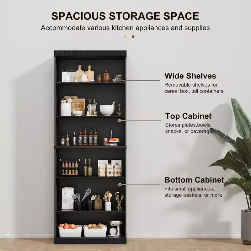 Étagère de rangement en bois sans porte, meuble de rangement de bureau et bibliothèque
