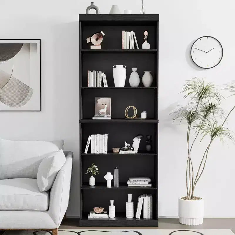 Étagère de rangement en bois sans porte, meuble de rangement de bureau et bibliothèque