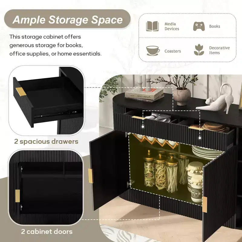 Buffet de cuisine avec 2 portes ; Armoire de rangement de cuisine moderne