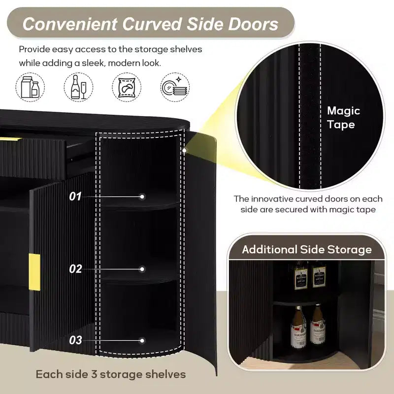Buffet de cuisine avec 2 portes ; Armoire de rangement de cuisine moderne