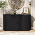 55.1W Buffet Sideboard Cabinet with 2 Doors; Modern Kitchen Storage Cupboard with 2 Drawers & 3-Tier Shelves - ModernLuxe