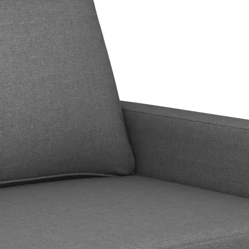Fauteuil canapé rembourré de salon, confort en tissu gris foncé