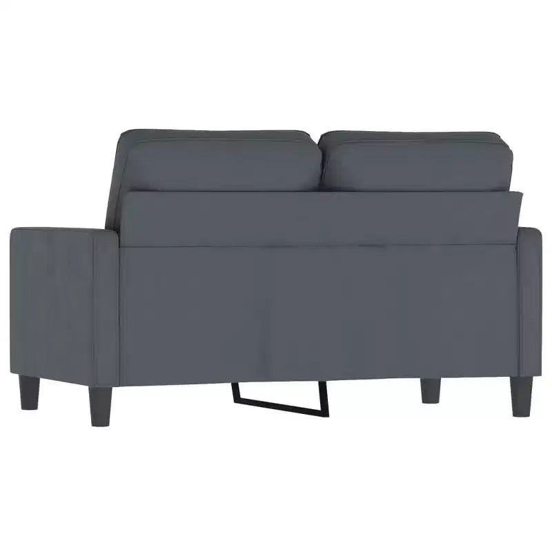Fauteuil canapé rembourré de salon, confort en tissu gris foncé