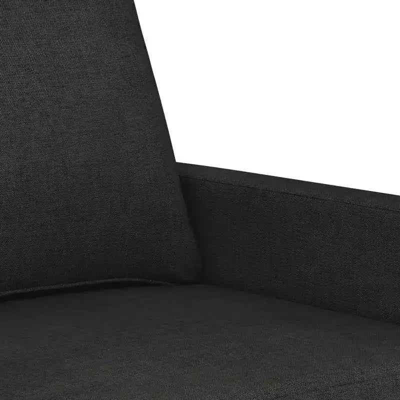 Fauteuil canapé rembourré de salon, confort en tissu gris foncé
