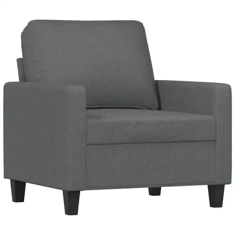 vidaXL Sofa Chair Upholstered Accent Armchair Sofa Comfort Dark Gray Fabric