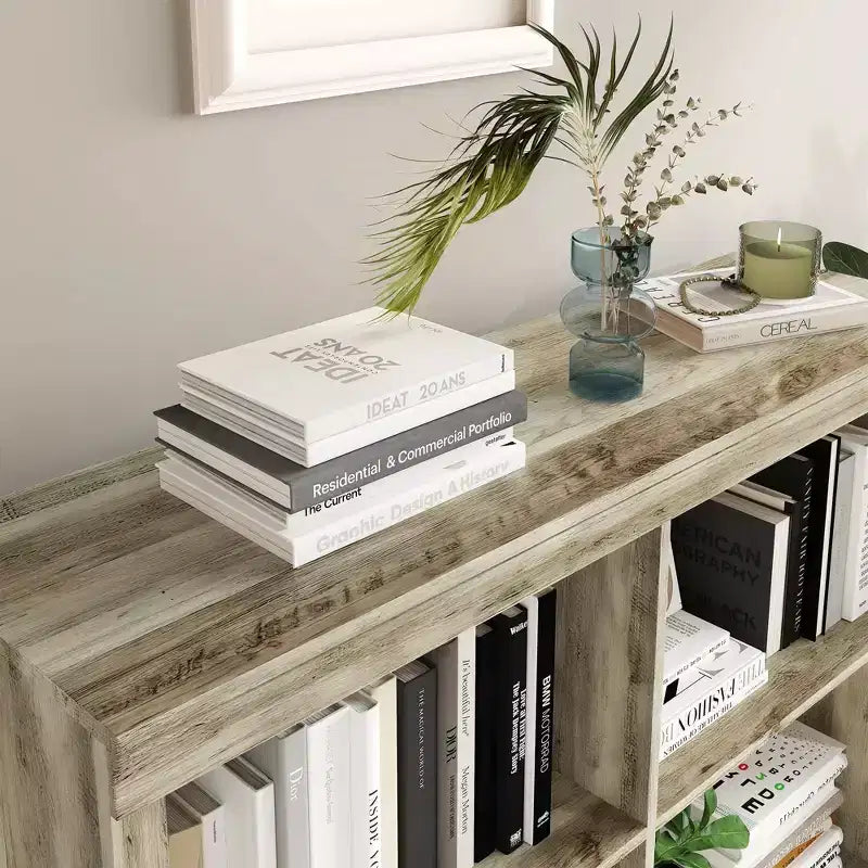 Organisateur de rangement ; Bibliothèque avec dispositif anti-basculement ; Étagère robuste en bois