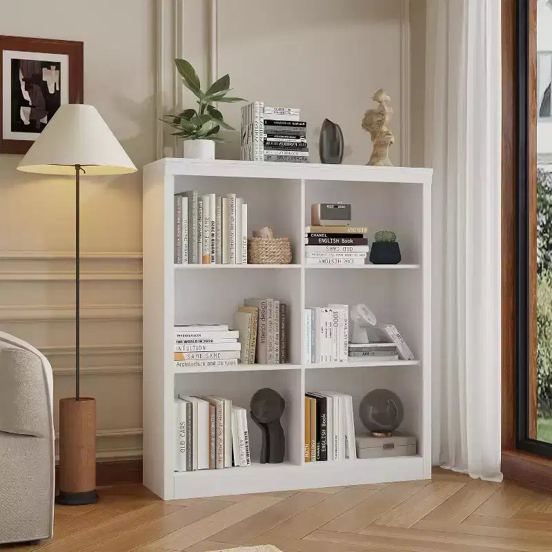 Organisateur de rangement ; Bibliothèque avec dispositif anti-basculement ; Étagère robuste en bois