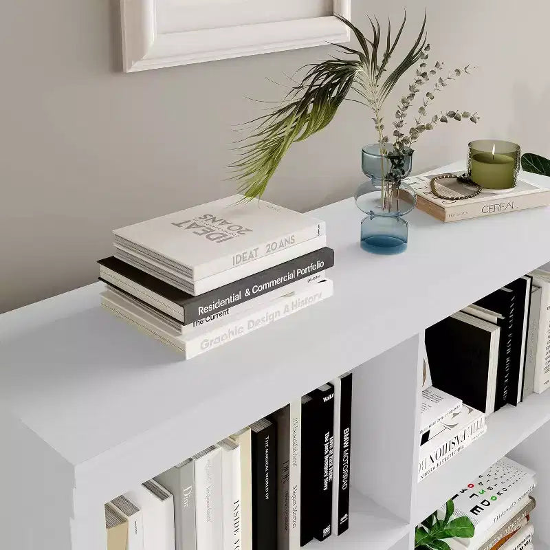 Organisateur de rangement ; Bibliothèque avec dispositif anti-basculement ; Étagère robuste en bois