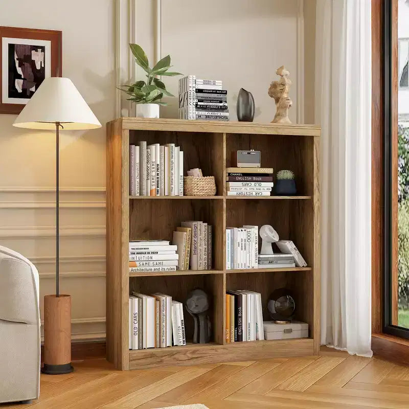 Organisateur de rangement ; Bibliothèque avec dispositif anti-basculement ; Étagère robuste en bois
