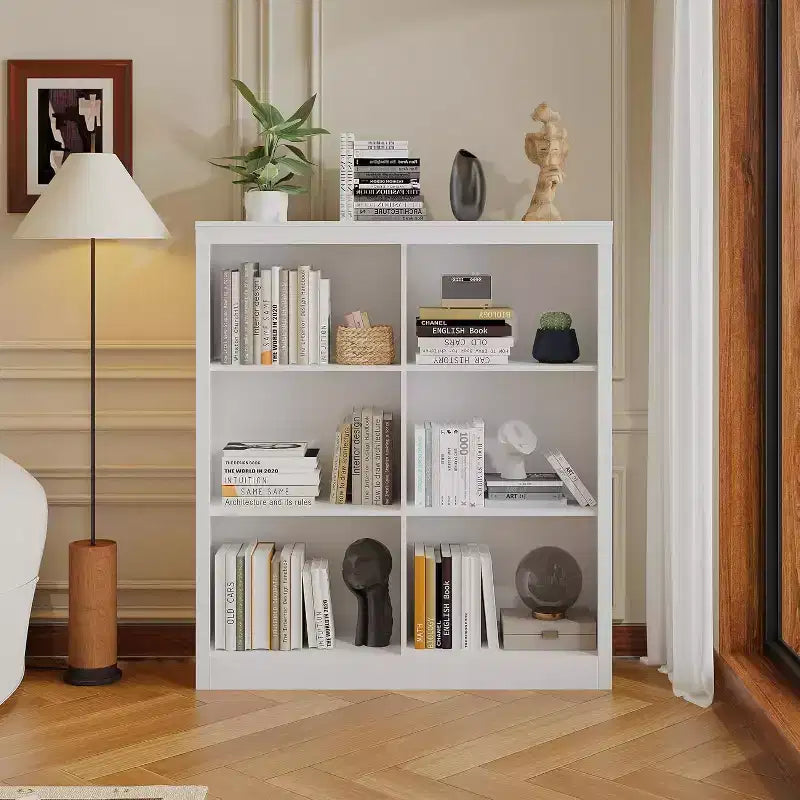 Organisateur de rangement ; Bibliothèque avec dispositif anti-basculement ; Étagère robuste en bois