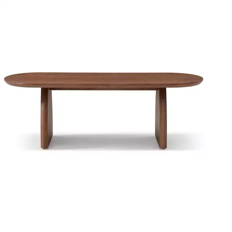 Table basse du milieu du siècle placage bois massif noyer