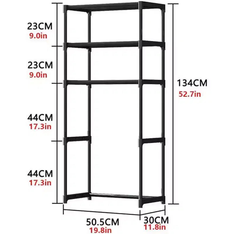 Étagère de toilettes en métal ; Meuble de rangement autoportant pour toilettes peu encombrant