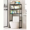 Three-Tier Metal Toilet Shelf; Freestanding Space-Saving Toilet Storage Rack; Tall Bathroom Shelf; Suitable for Toilets Bathrooms; Laundry Rooms