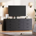 Wood TV Stand with Mount for TVs Up to 85; Entertainment Center with 9 Drawers; Adjustable Height Media Console
