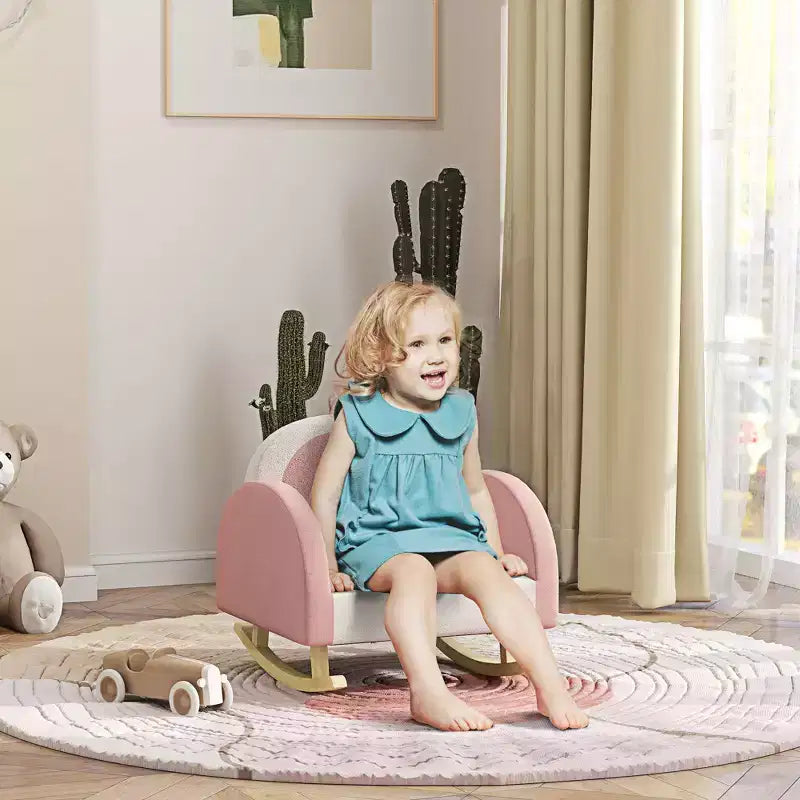 Chaise Enfant Princesse; Fauteuil à Bascule Enfant pour Chambre à Coucher