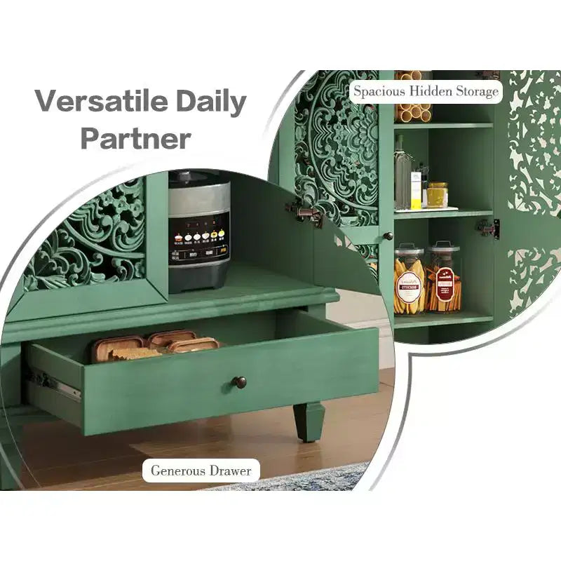 Armoire de rangement autoportante Meuble d'appoint de cuisine Meuble de rangement