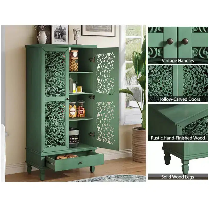 Armoire de rangement autoportante Meuble d'appoint de cuisine Meuble de rangement