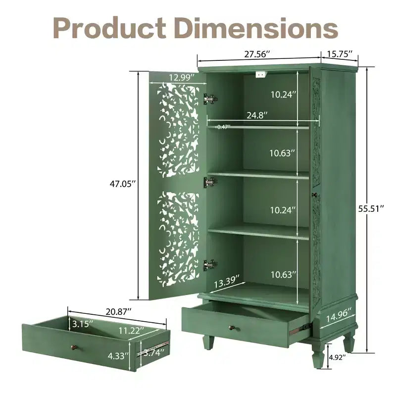 Armoire de rangement autoportante Meuble d'appoint de cuisine Meuble de rangement