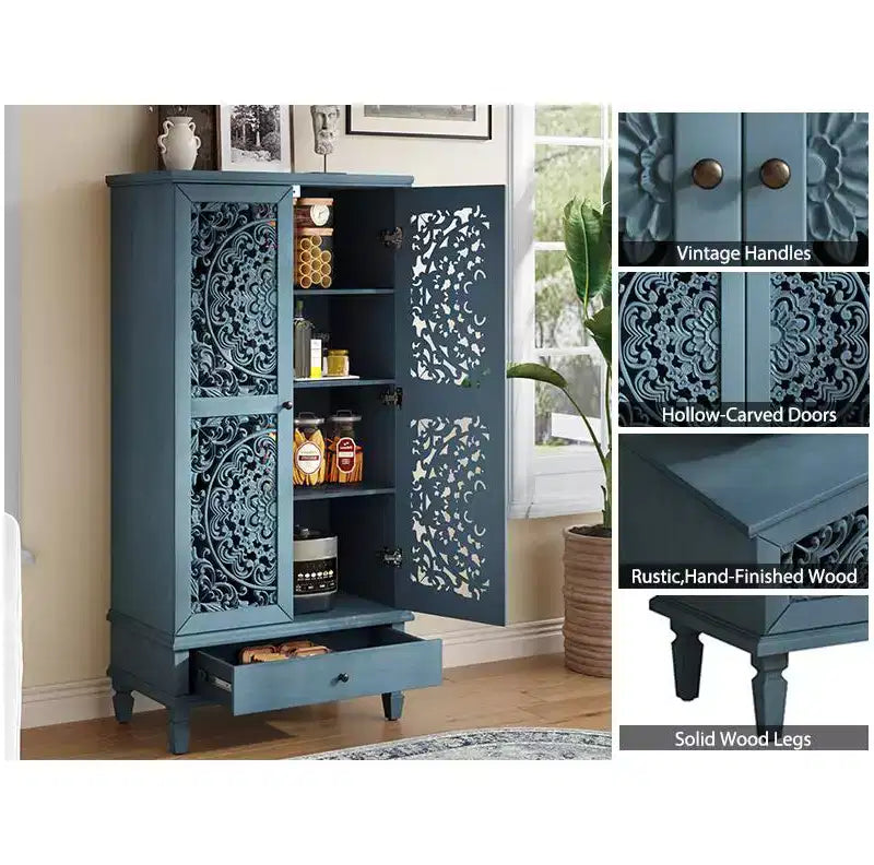 Armoire de rangement autoportante Meuble d'appoint de cuisine Meuble de rangement