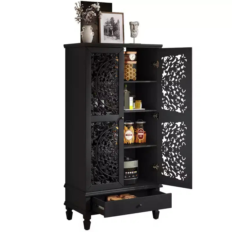 Armoire de rangement autoportante Meuble d'appoint de cuisine Meuble de rangement