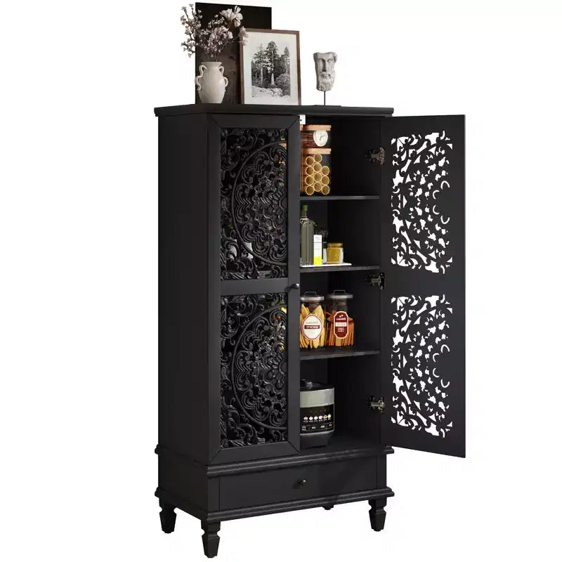 Armoire de rangement autoportante Meuble d'appoint de cuisine Meuble de rangement