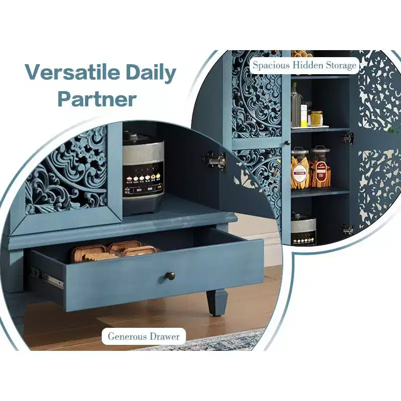 Armoire de rangement autoportante Meuble d'appoint de cuisine Meuble de rangement