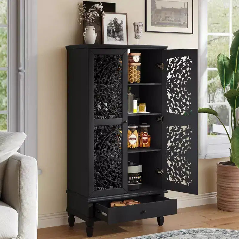 Armoire de rangement autoportante Meuble d'appoint de cuisine Meuble de rangement