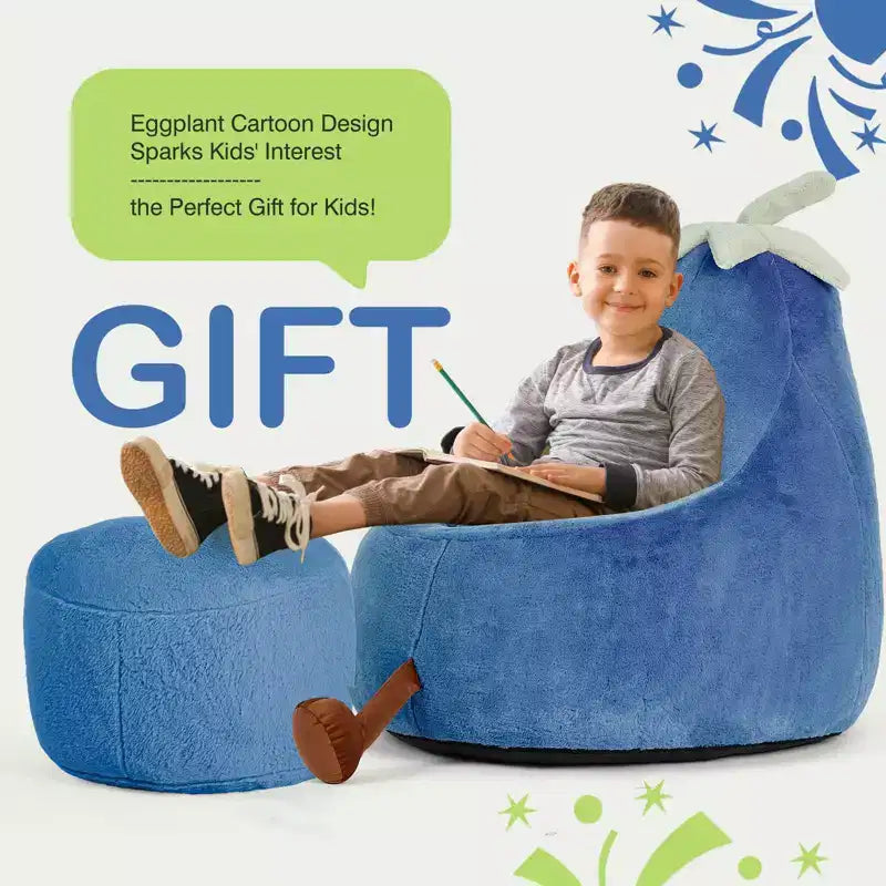 Fauteuils paresseux en fausse fourrure pour enfants et adolescents ; poufs confortables
