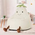 Fauteuils paresseux en fausse fourrure pour enfants et adolescents ; poufs confortables