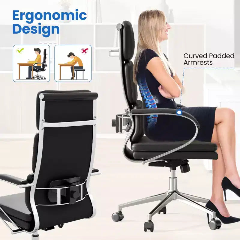Fauteuil de bureau ergonomique en cuir Fauteuil de direction